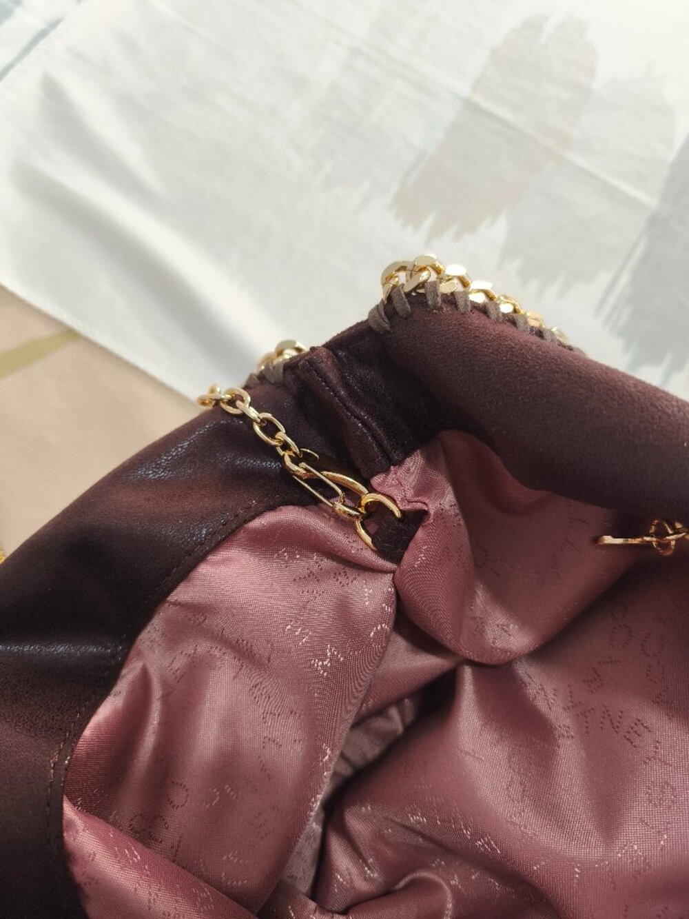 Stella Mccartney Brown Tote Bag Comes With A Small Wallet - Picture 9 of 13